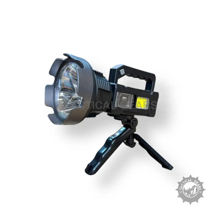 Coba 100W Long Shot Spotlight with Tripod and Side Work Light for outdoor lighting