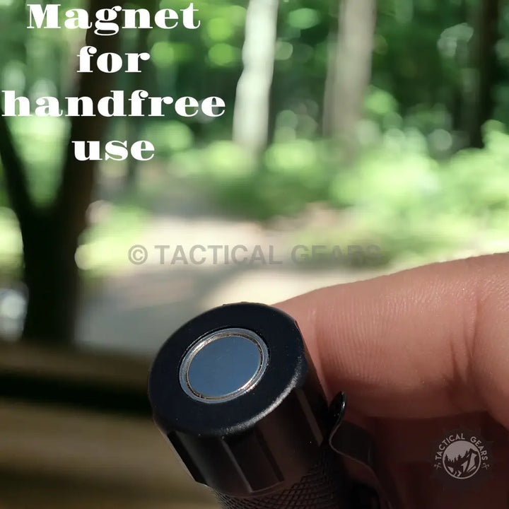 Coba Mini Rechargeable LED Flashlight with magnetic base for hands-free use