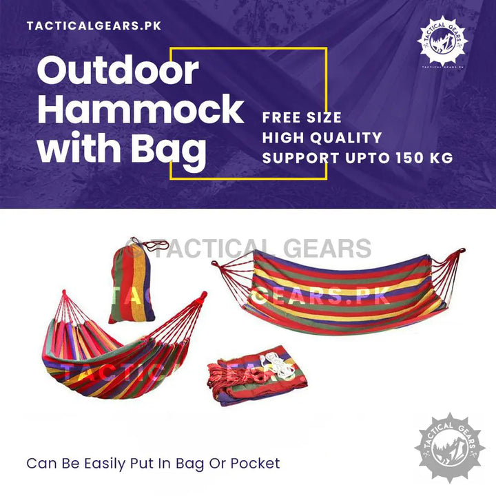 Outdoor Hammock with bag Camping & Hiking