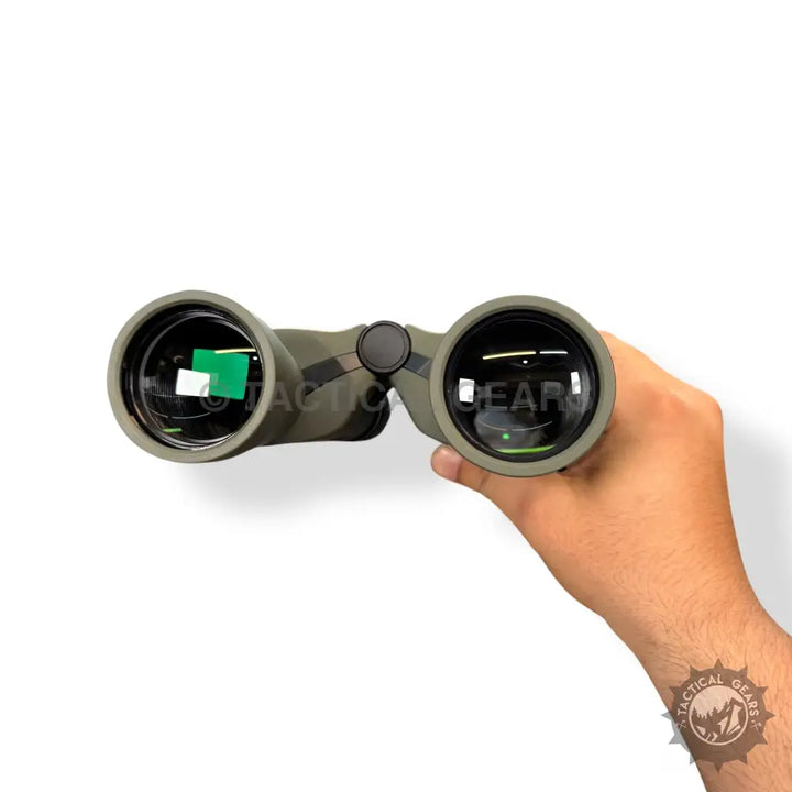 Olive green Comet 10x50DPSI binoculars with dark lenses for outdoor viewing