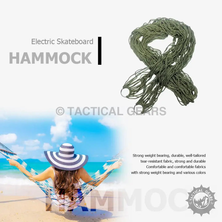 Portable Garden Hammock with durable rope, comfortable outdoor design, lightweight camping feature