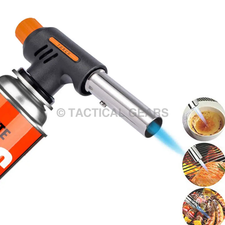 Portable butane gas torch for culinary and grilling with auto ignition in the Multi-purpose Gas Torch product