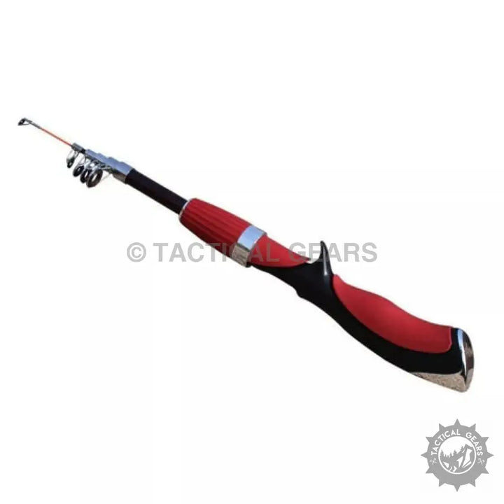 Red and black telescopic fishing rod for mini fishing, 6ft mini fishing rod product