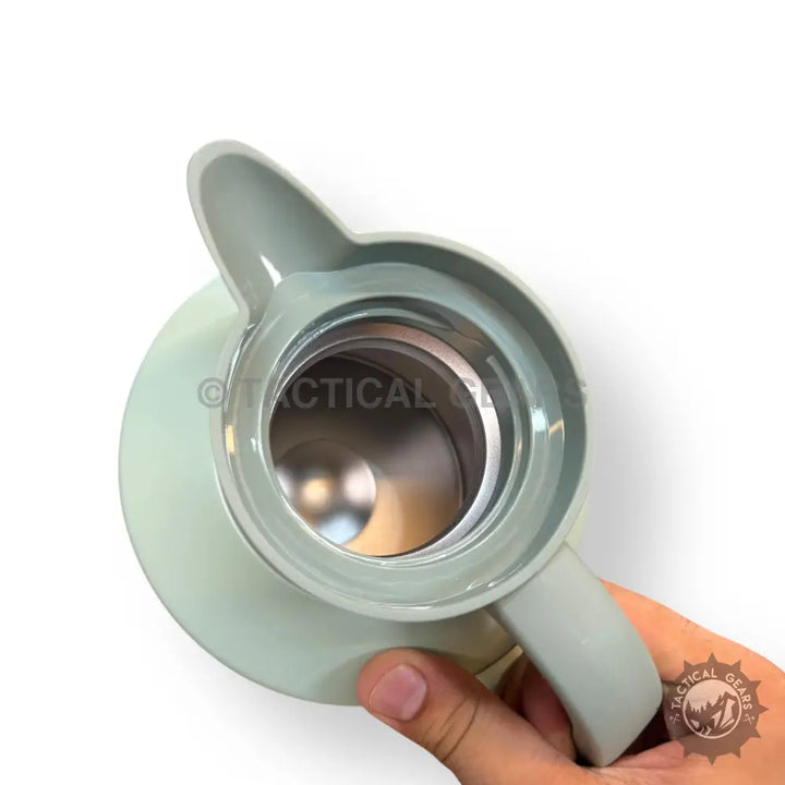 Open light green stainless steel thermos from D.Kadi 2L Hot and Cool Set
