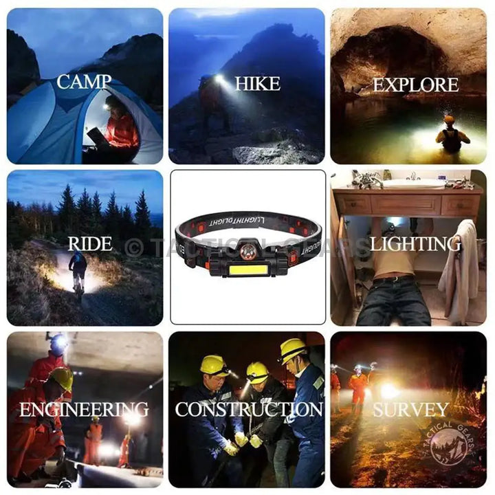 Detachable Magnetic LED Headlamp for versatile outdoor and indoor activities