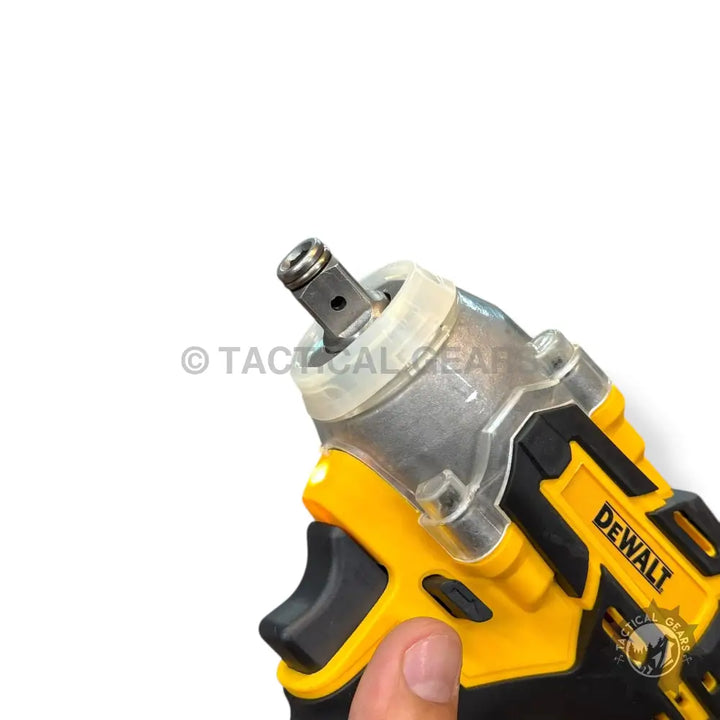 Yellow and black cordless impact wrench with square drive from DeWalt complete tools set
