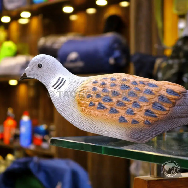 Lifelike decorative dove decoys with patterned feathers for outdoor decor and bird control