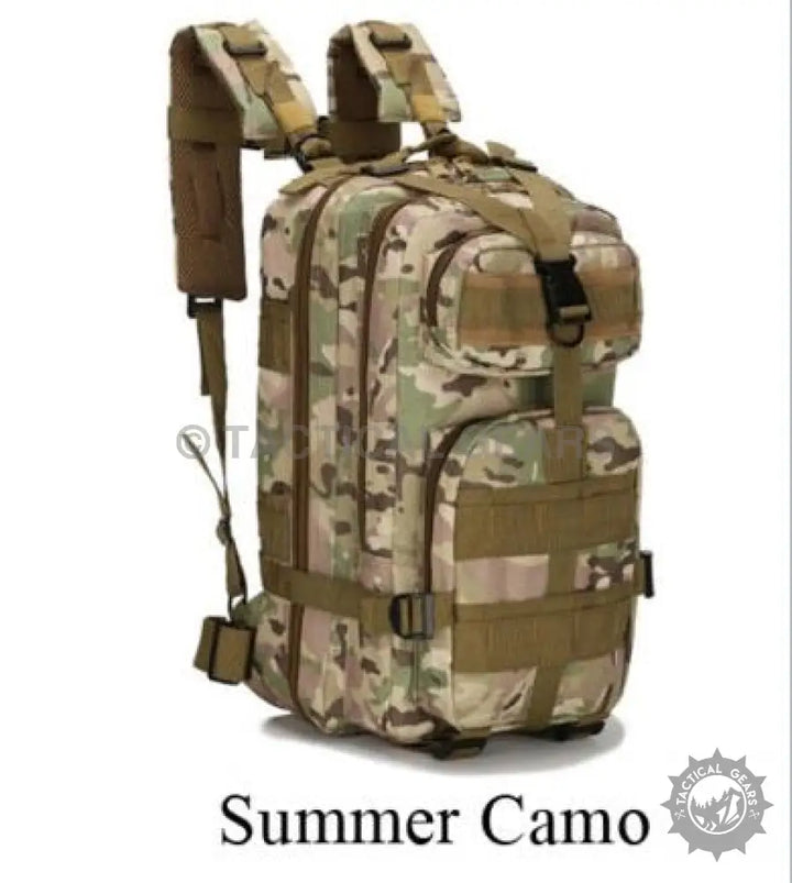 Multicam camouflage tactical backpack with mesh straps, durable nylon, and beautiful oxford colors