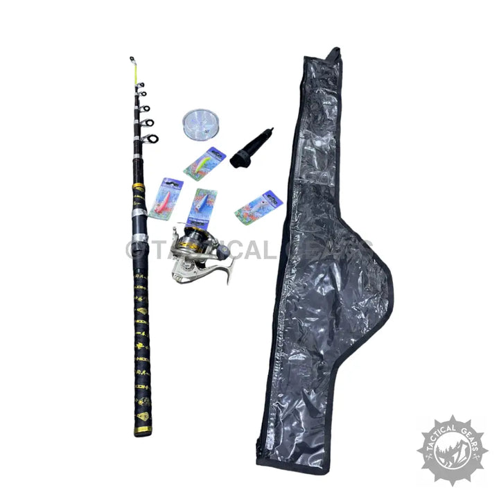 Fishing Rod 7 Ft with reel and tackle set for fishing line and spinning reel use