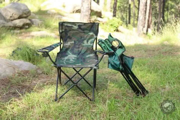 Folding Chair for Camping & Outdoor activities (Camo Color) Camping & Hiking