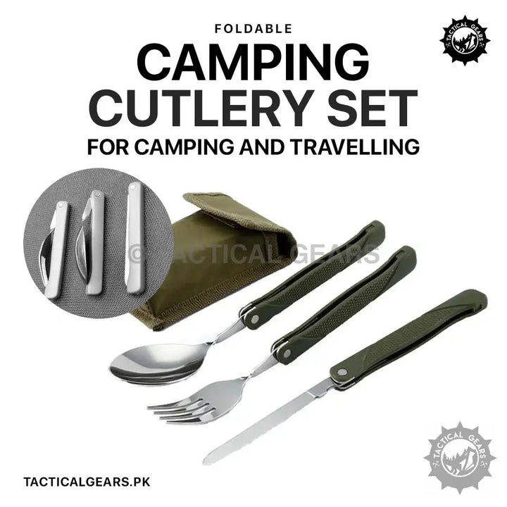 3 Pcs Camping Cutlery Set Camping & Hiking
