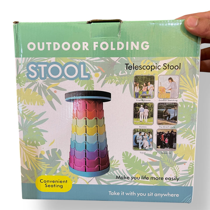 Box for a colorful outdoor folding carrying stool, portable folding carrying stool for camping