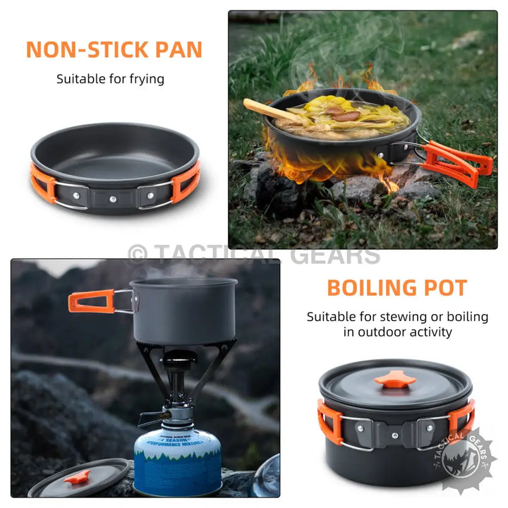 Folding Outdoor Cooking Set Camping Cookware – TacticalGears.pk