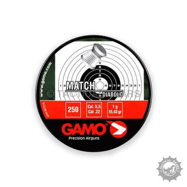 Gamo Match Diabolo airgun pellets tin for Gamo Match 22Cal airgun pellets