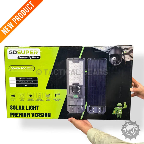 Gdsuper Solar Light with Security Camera and Separate Solar Panel for Outdoor Lighting