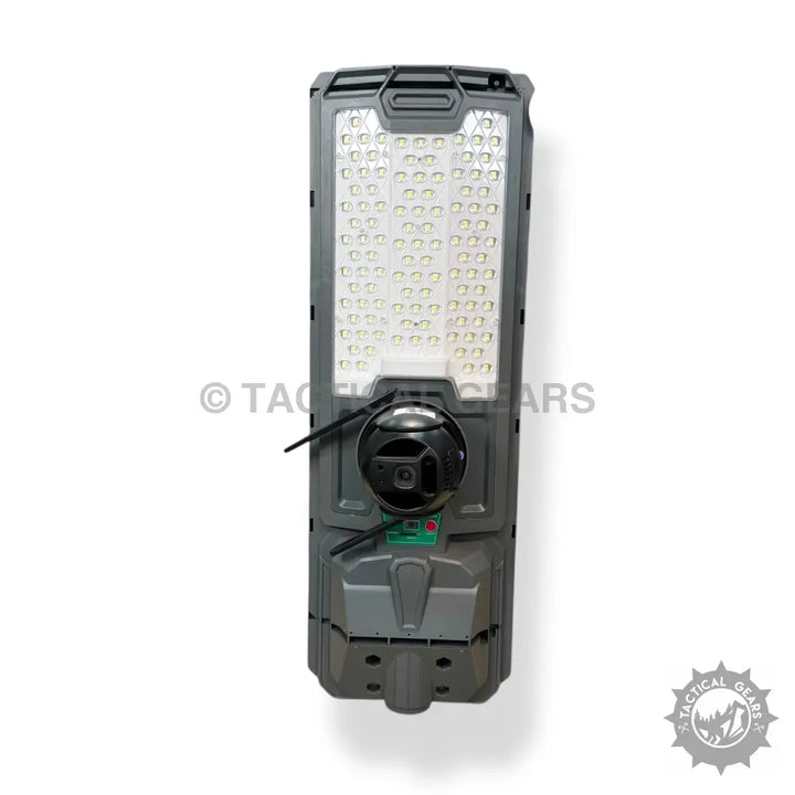 Gray Gdsuper Solar Light with Security Camera for outdoor illumination and security