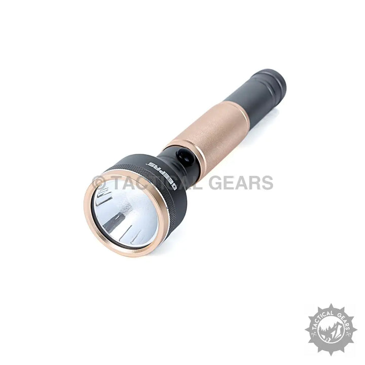 Geepas VIP Series LED Flashlight Power Bank with two-tone black and rose gold finish