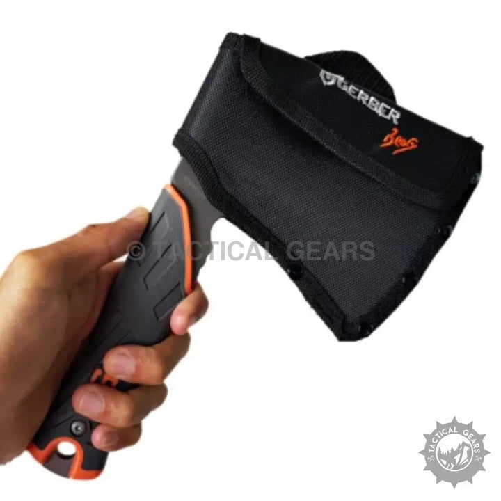 Gerber Gear Bear Grylls Survival Hatchet with black and orange handle