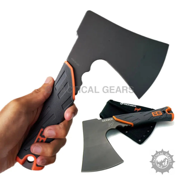 Gerber Gear Bear Grylls Survival Hatchet in black and orange