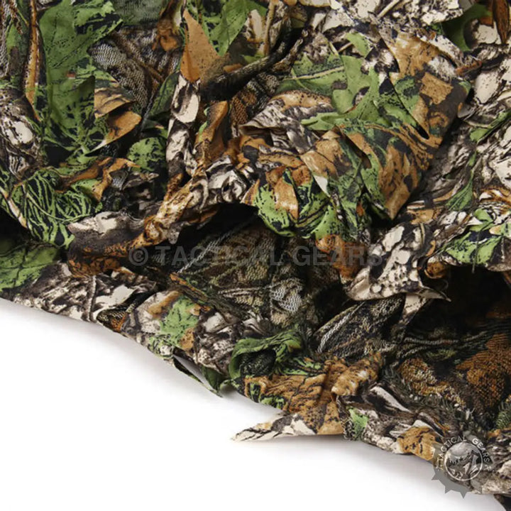 Camo Leaf Suit with leafy 3D pattern for hunting and outdoor concealment