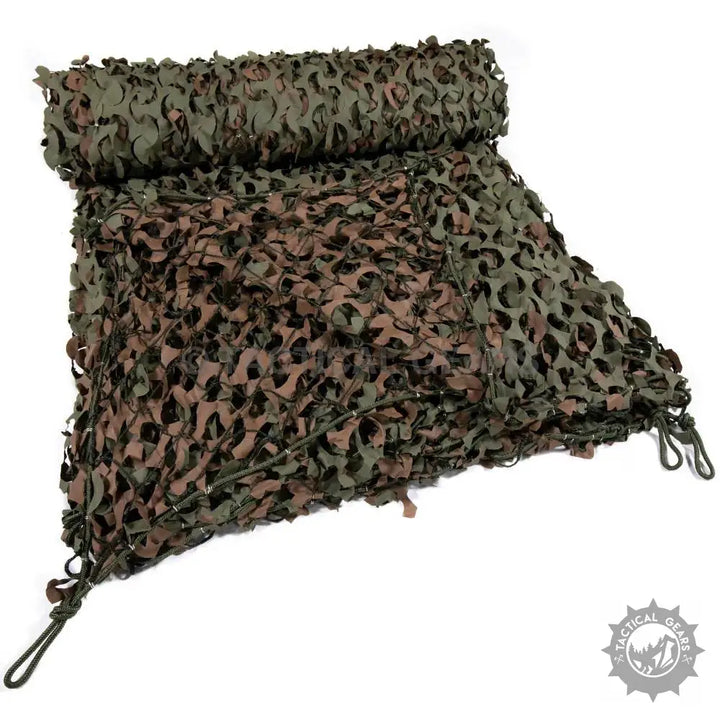 Camouflage netting in green and brown for 5 x 15 foot ground blind concealment