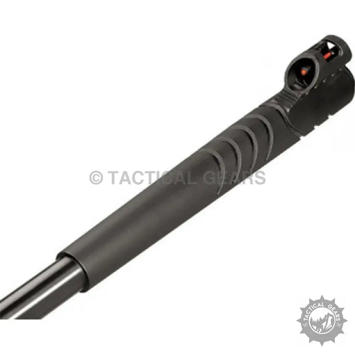 Black rifle barrel with Truglo fibre optics front sight on Turkish Hatsan Striker Edge 1100 Airgun
