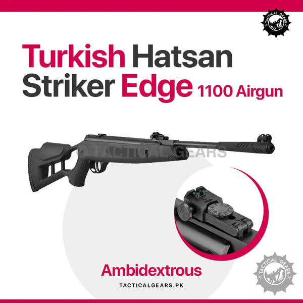 Turkish Hatsan Striker Edge 1100 Airgun with Truglo Fibre Optics and adjustable sights