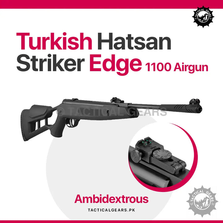 Turkish Hatsan Striker Edge 1100 Airgun with Truglo Fibre Optics and adjustable sights