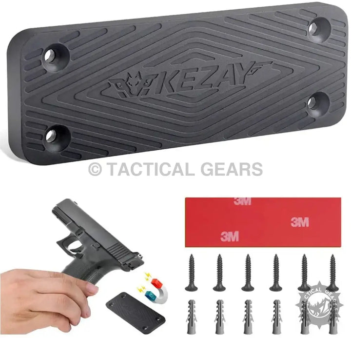 Magnetic Gun Mount with Installation Hardware for Secure Weapon Attachment