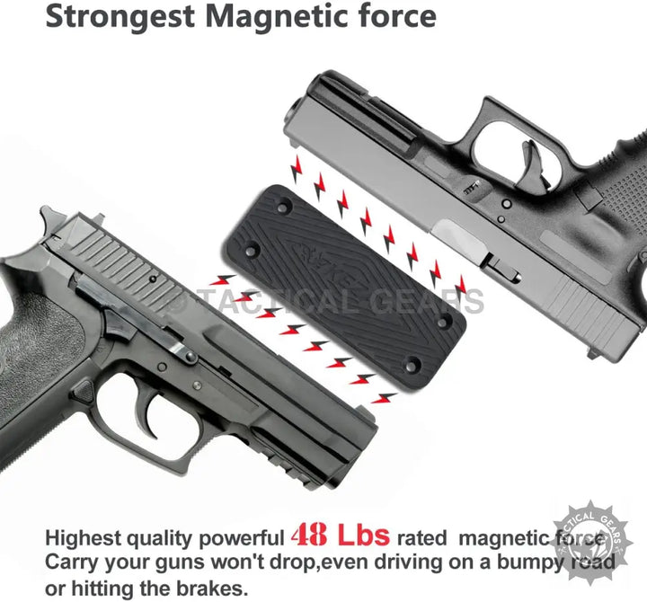 Tactical Magnet Mount magnetic gun mount for secure firearm storage