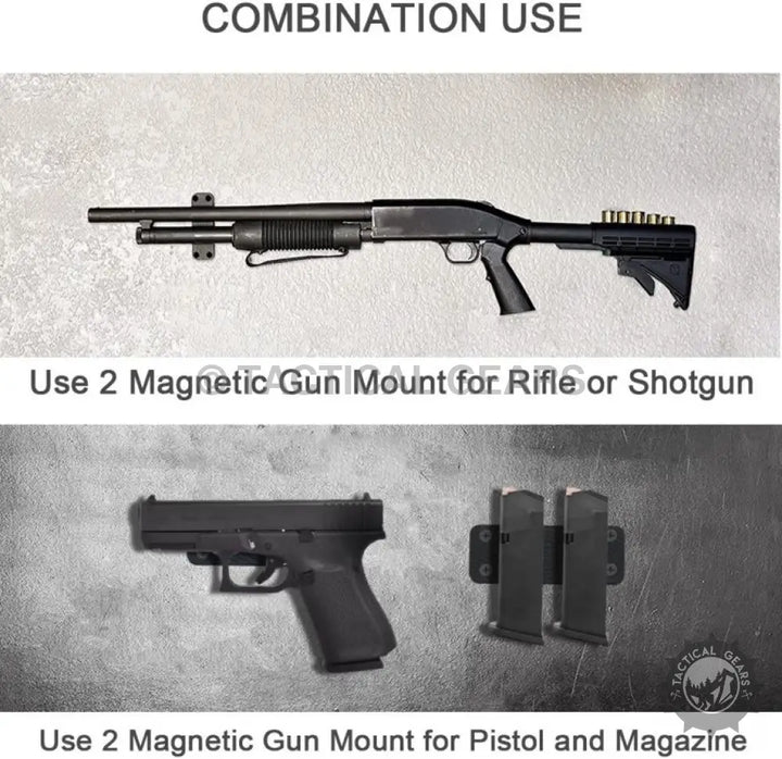 Tactical Magnet Mount for rifles, shotguns, pistols, and magazines with strong magnet attachments