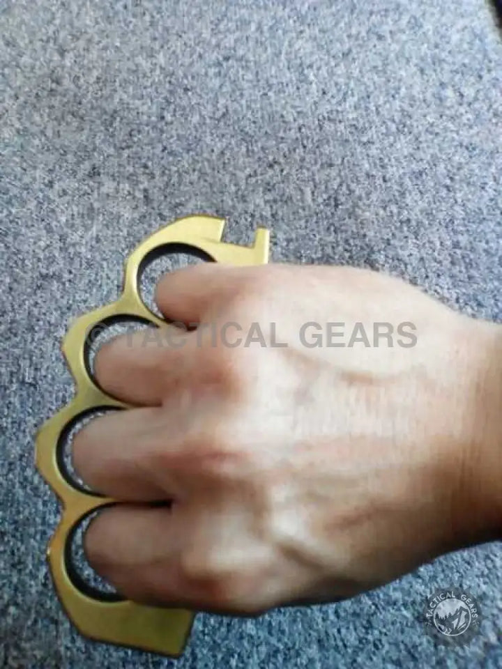 High quality Tactical Brass Knuckle with four finger holes and knuckle slingshot design