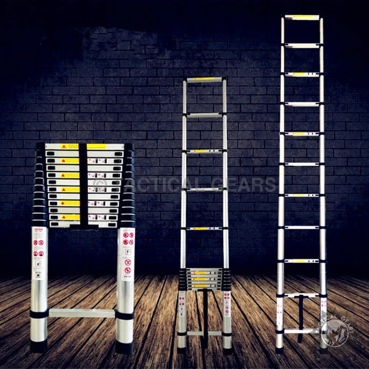 High quality Portable Aluminum Telescopic Ladder in various configurations for versatile use