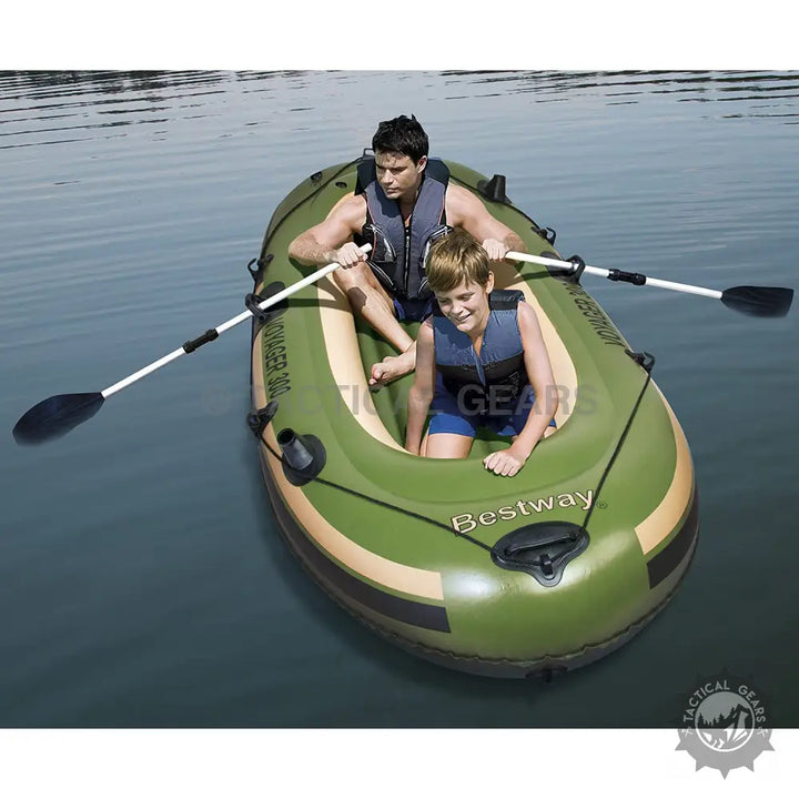 Bestway Voyager 300 inflatable boat with hydro-force voyager design and gear pouch