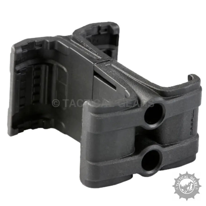 Black polymer dual magazine coupler with impact resistant polymer construction for M4 Rifle