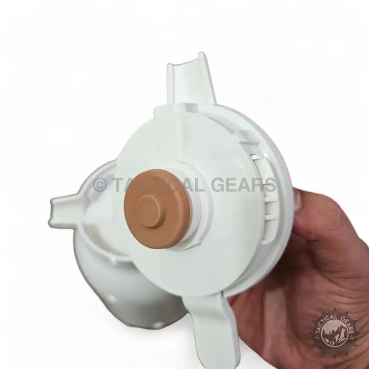 White plastic water filter housing with brown knob for imported 1500ml glass vacuum thermos