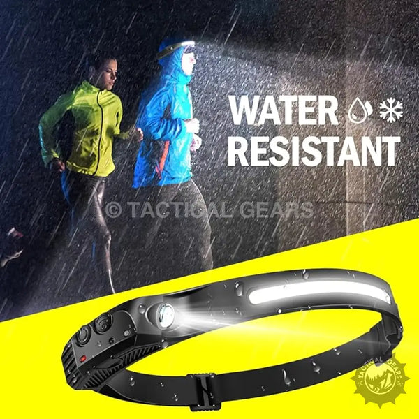 LED Head Lamp Flashlight with Motion Sensor