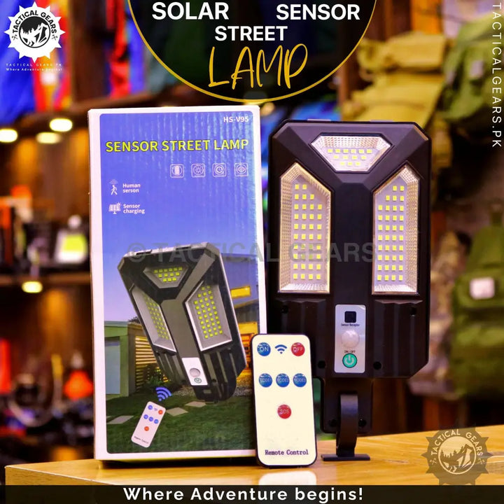 Solar Sensor Street Lamp V95 with remote control and motion sensor for energy-efficient lighting