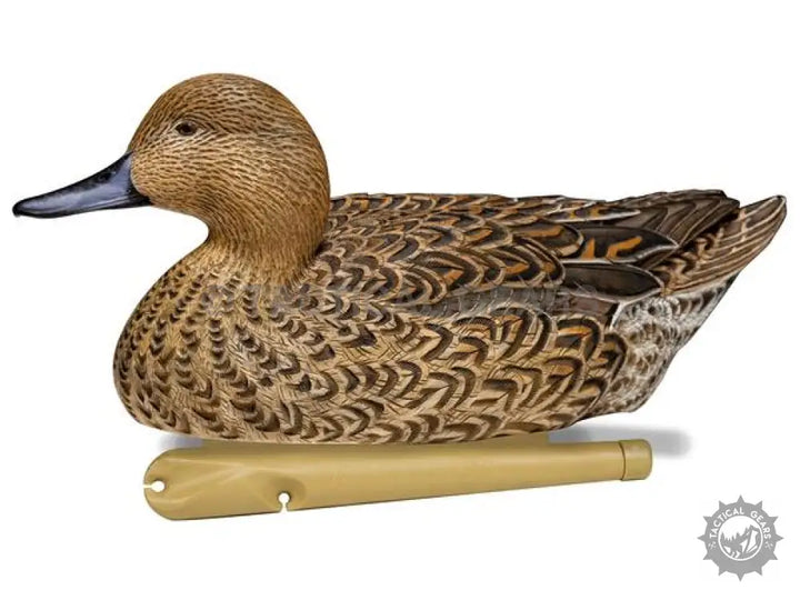 Realistic brown duck decoy with weighted keel for pintail duck decoys and hunting