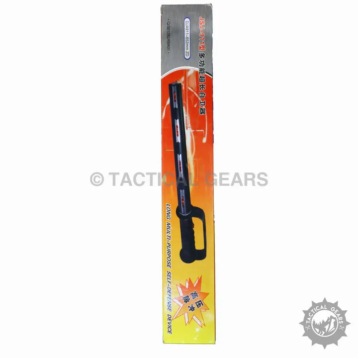 Boxed long multi-purpose self-defense device with handle for effective protection