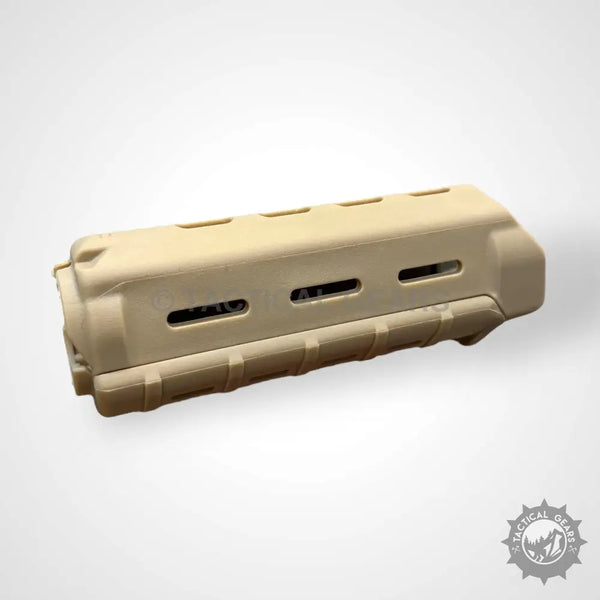 Tan polymer M-LOK rifle hand guard for M Series 7-inch front hand guard