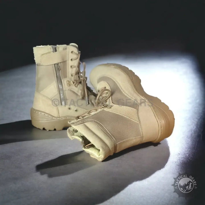 Maelstrom Men’s Lightweight Tactical Hiking Boots with zippers and laces