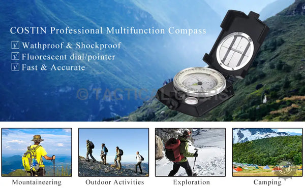Marching Lensatic Compass Camping & Hiking