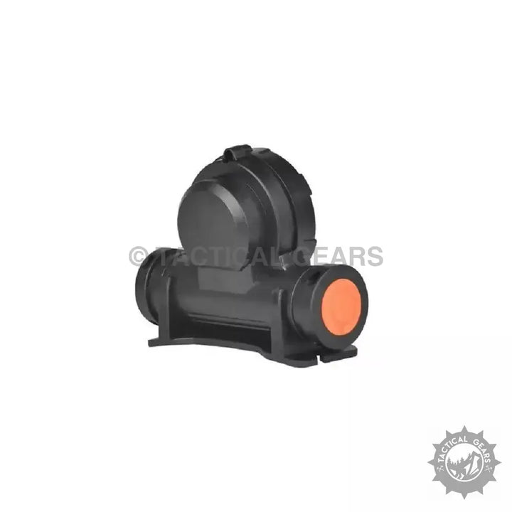 Mini Headlight featuring a black tactical optic with an orange front lens for enhanced visibility