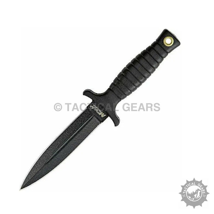 MTech fixed blade boots dagger with ribbed handle and double-edged blade