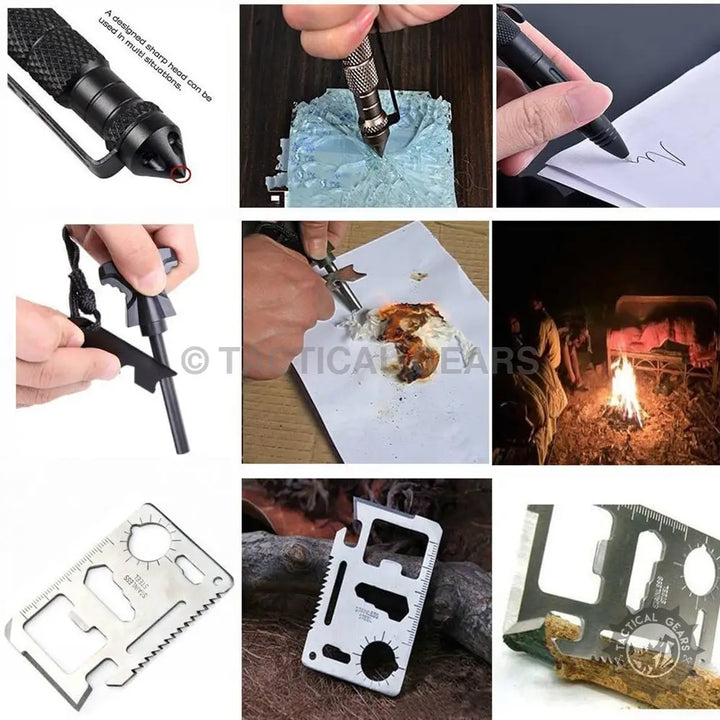 8 in 1 Professional Survival Kit Camping & Hiking