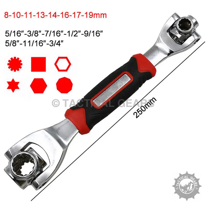 8 in 1 Universal Socket Wrench for multi-size nuts and versatile bolt shapes