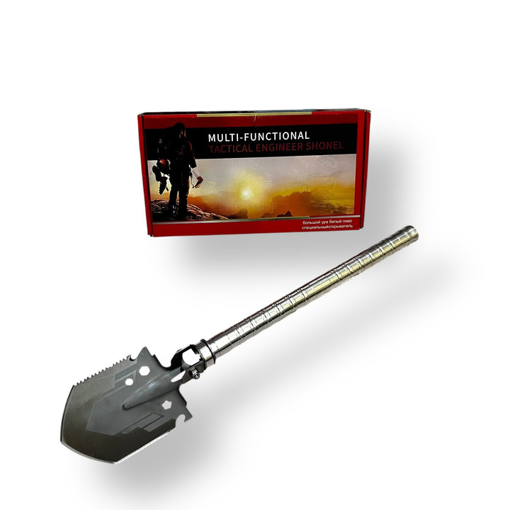 Multi Tactical Shovel with foldable segmented handle, imported multi foldable shovel for versatile use