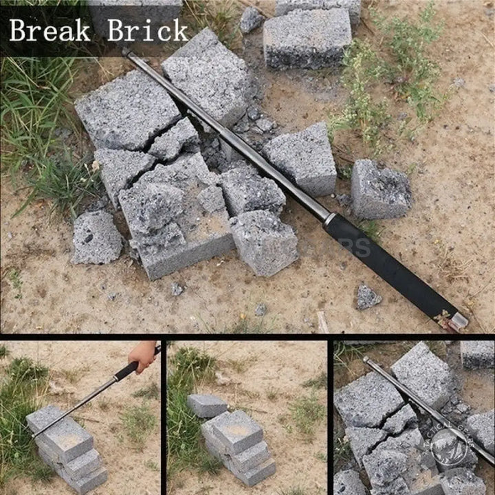 5.11 Self Defense retractable baton made of durable PVC material for breaking bricks