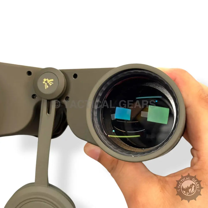 Olive green optical 10x50 military binoculars with multi-coated lenses for outdoor use